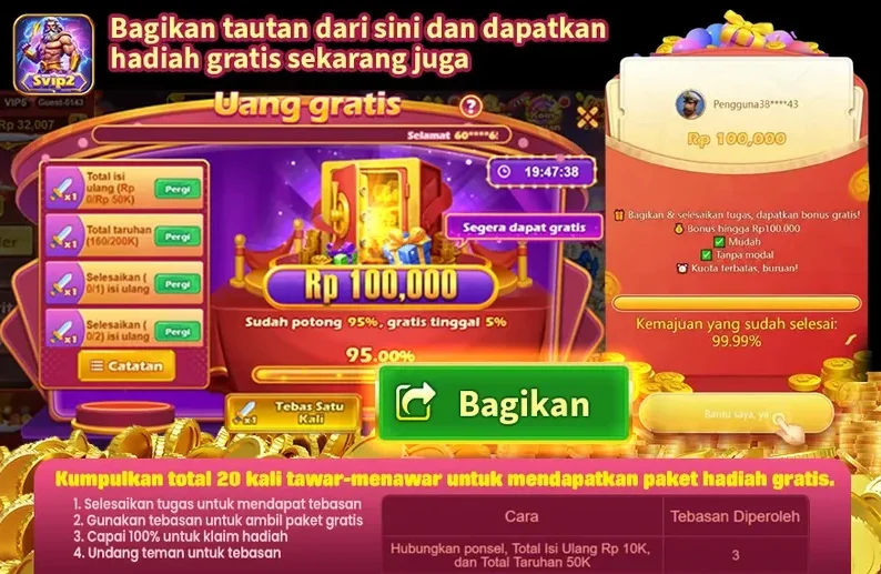 Uang Gratis Rp 100,000